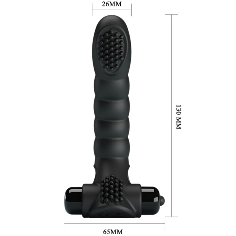 PRETTY LOVE - VIBRATORE DA DITO ALEXANDER 10 VIBRAZIONI NERO