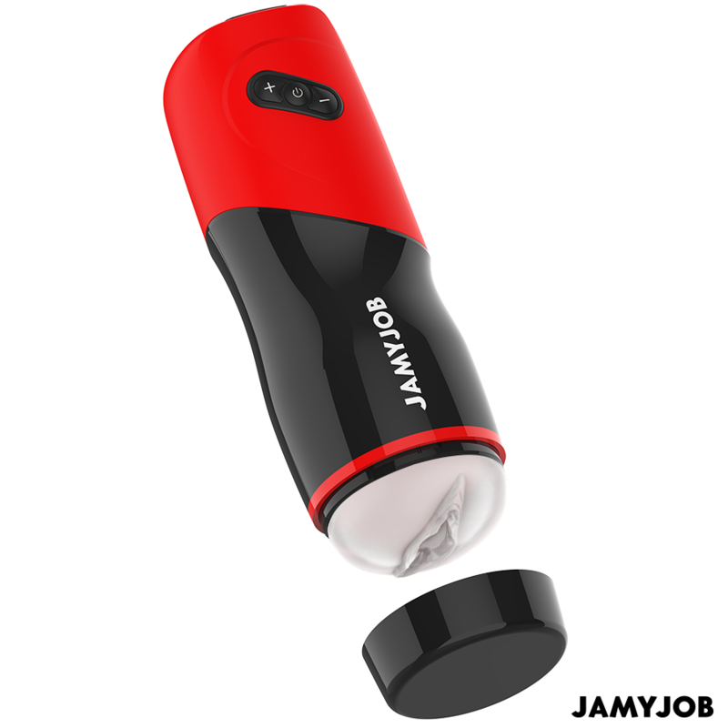 Masturbatore automatico a spinta con suono | 5 modalità | Nero/Rosso - JAMYJOB XPEED