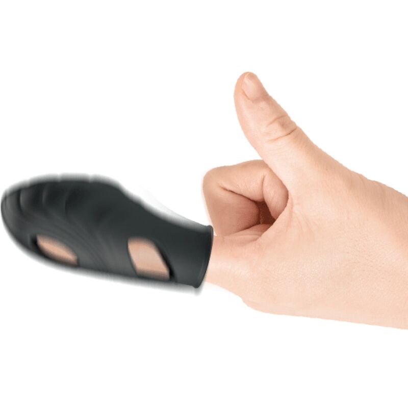 PRETTY LOVE - VIBRATORE DA DITO IN SILICONE LICH NERO