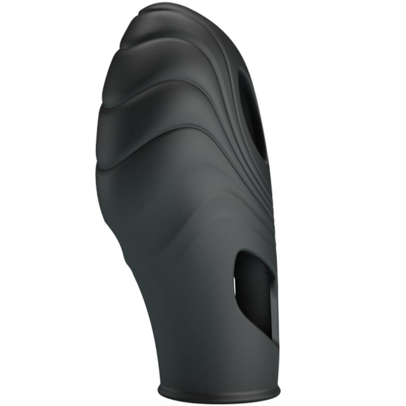 PRETTY LOVE - VIBRATORE DA DITO IN SILICONE LICH NERO