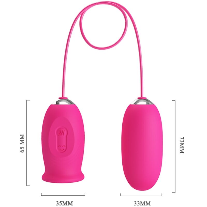 PRETTY LOVE - UOVA VIBRANTE MARGHERITA + LINGUA STIMOLANTE CLITORIDE ROSA