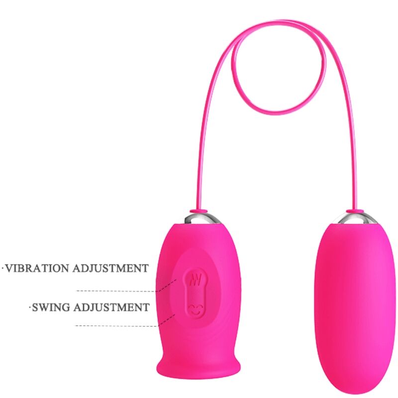 PRETTY LOVE - UOVA VIBRANTE MARGHERITA + LINGUA STIMOLANTE CLITORIDE ROSA