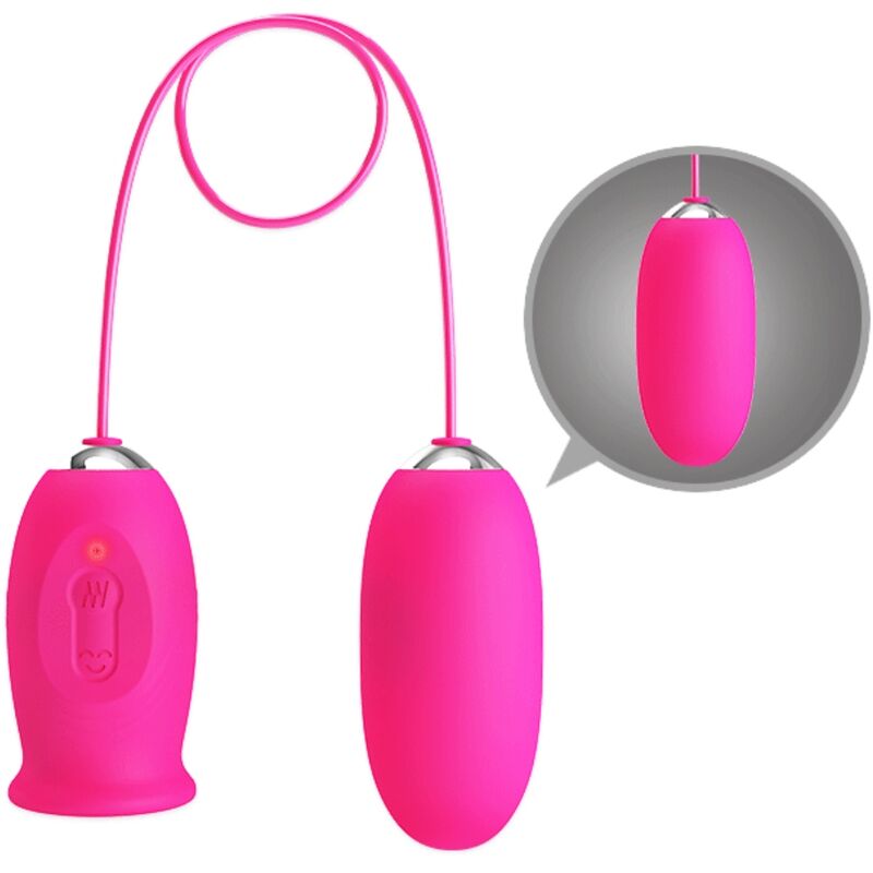 PRETTY LOVE - UOVA VIBRANTE MARGHERITA + LINGUA STIMOLANTE CLITORIDE ROSA