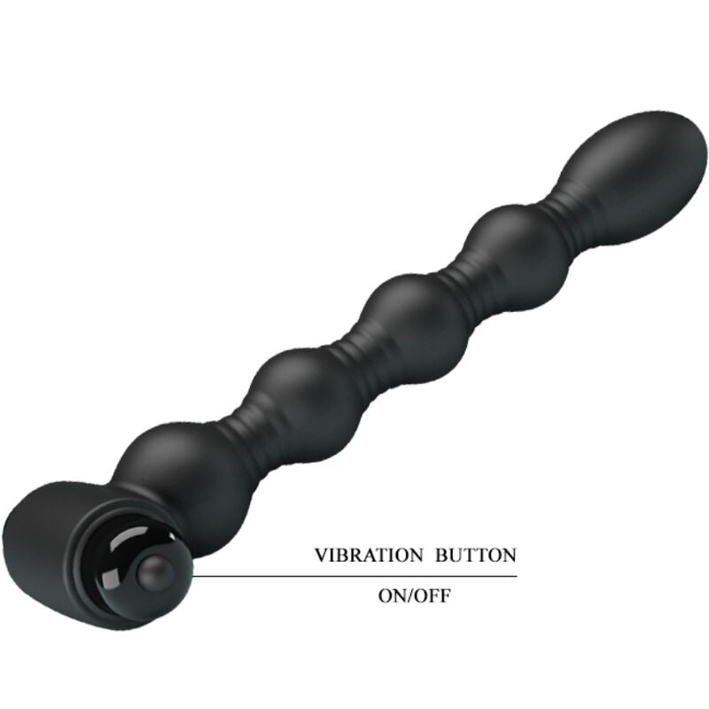 PRETTY LOVE - LYNN PLUG ANALE IN SILICONE 10 VIBRAZIONI NERO