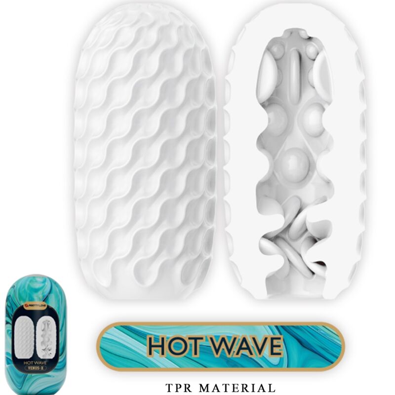 PRETTY LOVE - VENUS X 15 MASTURBATORI MASCHILI IN SILICONE BIANCHI