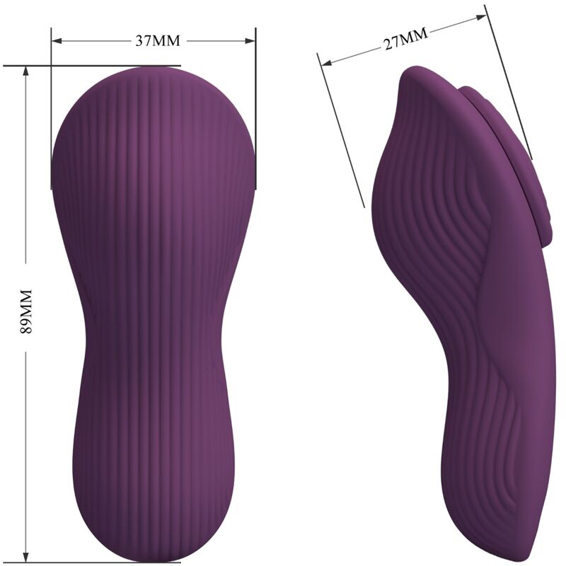 PRETTY LOVE - MASSAGGIATORE PER CLITORIDE CON 10 VIBRAZIONI E TELECOMANDO VIOLA