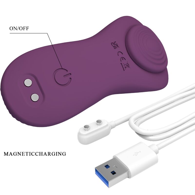 PRETTY LOVE - MASSAGGIATORE PER CLITORIDE CON 10 VIBRAZIONI E TELECOMANDO VIOLA