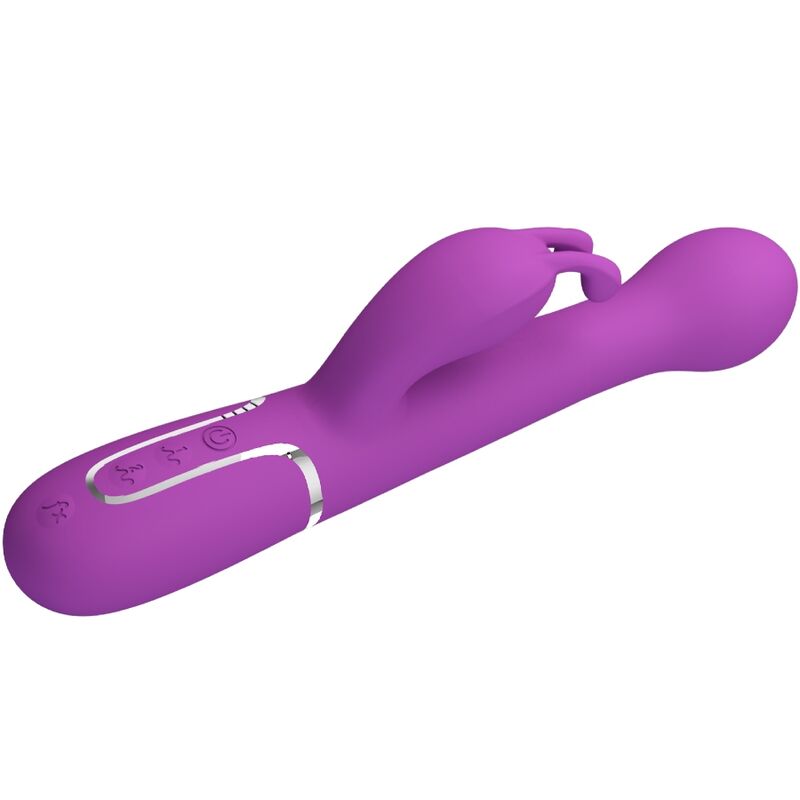 PRETTY LOVE - DEJON VIBRATORE CONIGLIO MULTIFUNZIONE 3 IN 1 VIOLA
