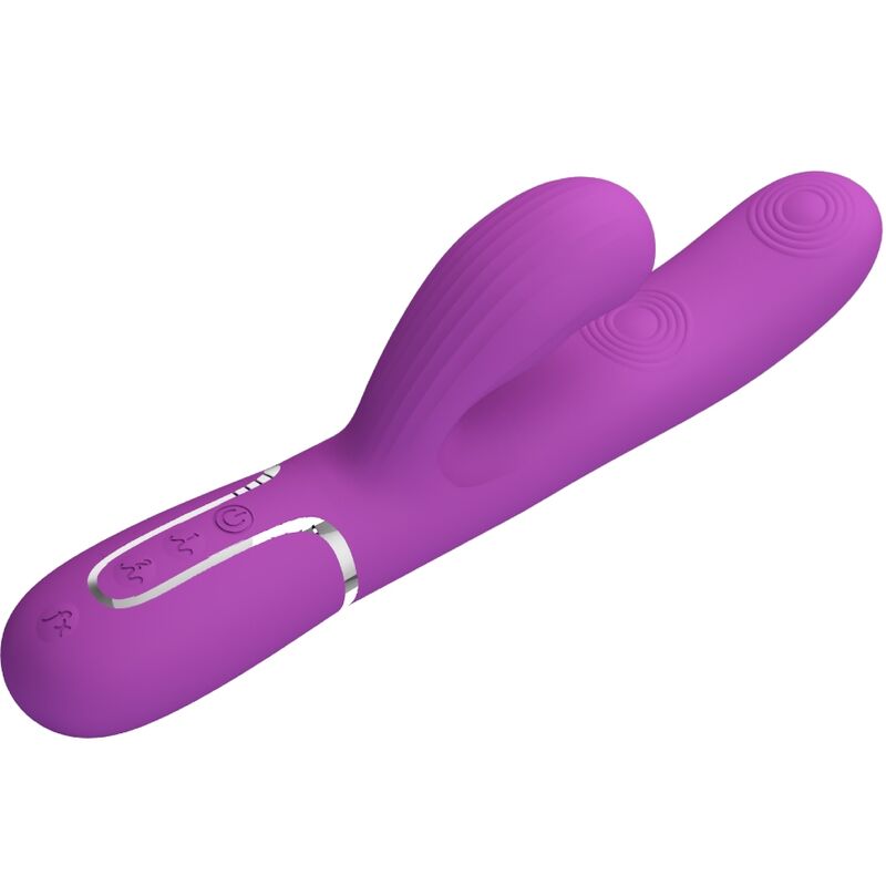 PRETTY LOVE - PERLITA 3 IN 1 VIBRATORE MULTIFUNZIONE RABBIT VIOLA