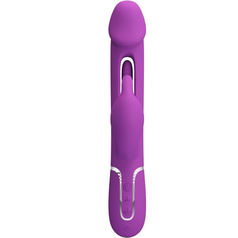 PRETTY LOVE - KAMPAS 3 IN 1 VIBRATORE CONIGLIO MULTIFUNZIONE VIOLA