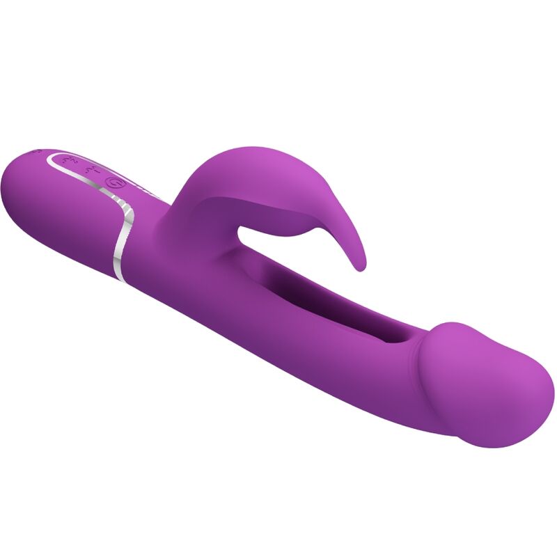 PRETTY LOVE - KAMPAS 3 IN 1 VIBRATORE CONIGLIO MULTIFUNZIONE VIOLA