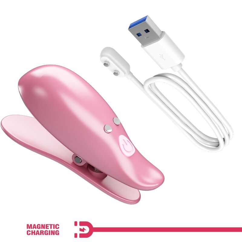 PRETTY LOVE - CAILEY MORSETTI PER CAPEZZOLI 10 VIBRAZIONI TELECOMANDO ROSA