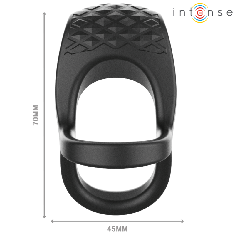 Anello vibrante doppio per pene Alex - 10 modalità - INTENSO