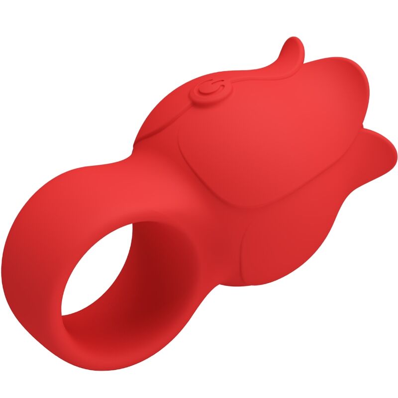 PRETTY LOVE - VIBRATORE A FORMA DI ROSA JAE 10 VIBRAZIONI ROSSO
