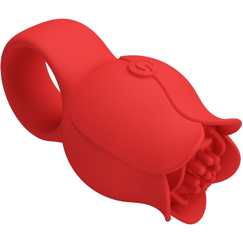 PRETTY LOVE - VIBRATORE A FORMA DI ROSA JAE 10 VIBRAZIONI ROSSO