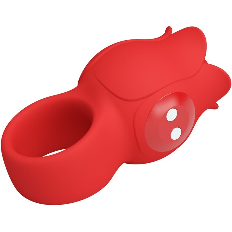 PRETTY LOVE - VIBRATORE A FORMA DI ROSA JAE 10 VIBRAZIONI ROSSO