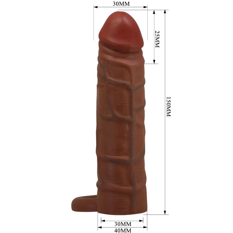 PRETTY LOVE - KAILE GUAINA PER PENE CON ESTENSIONE 2,5 CM MULATTO