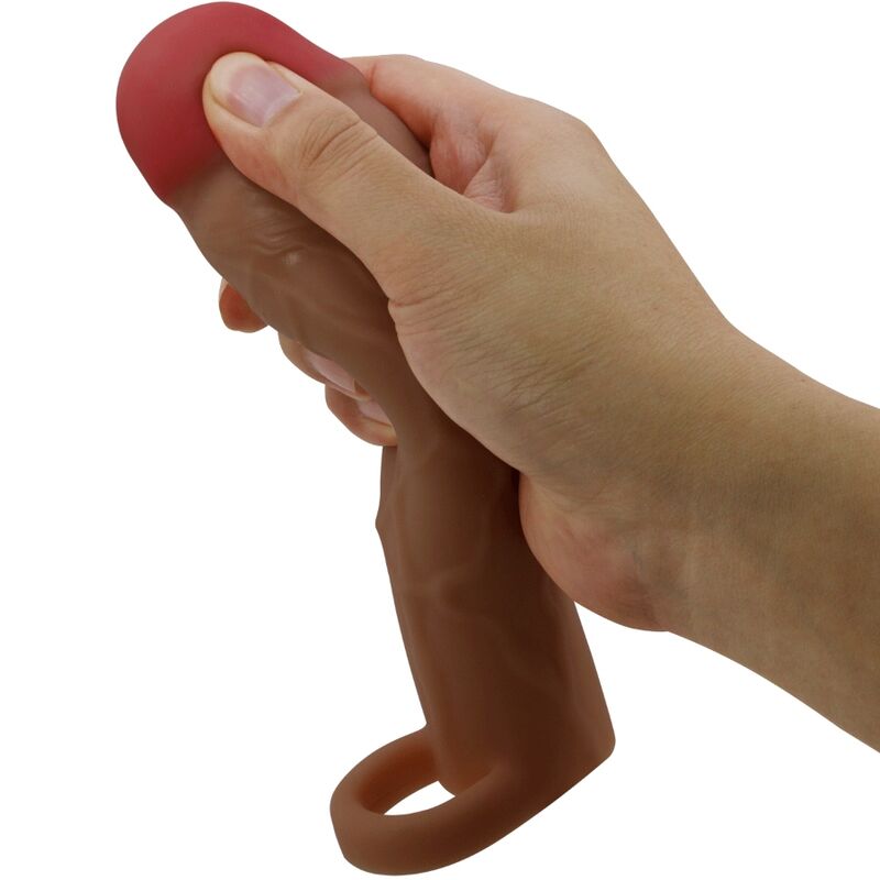 PRETTY LOVE - MANICOTTO PER PENE HANI CON ESTENSIONE 5 CM MULATTO