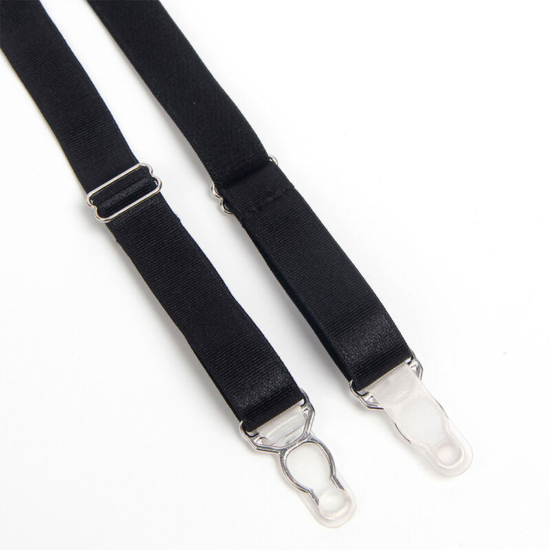 SUBBLIME - 955236 REGGISENO BONDAGE NERO CON GIARRETTIERA S/M