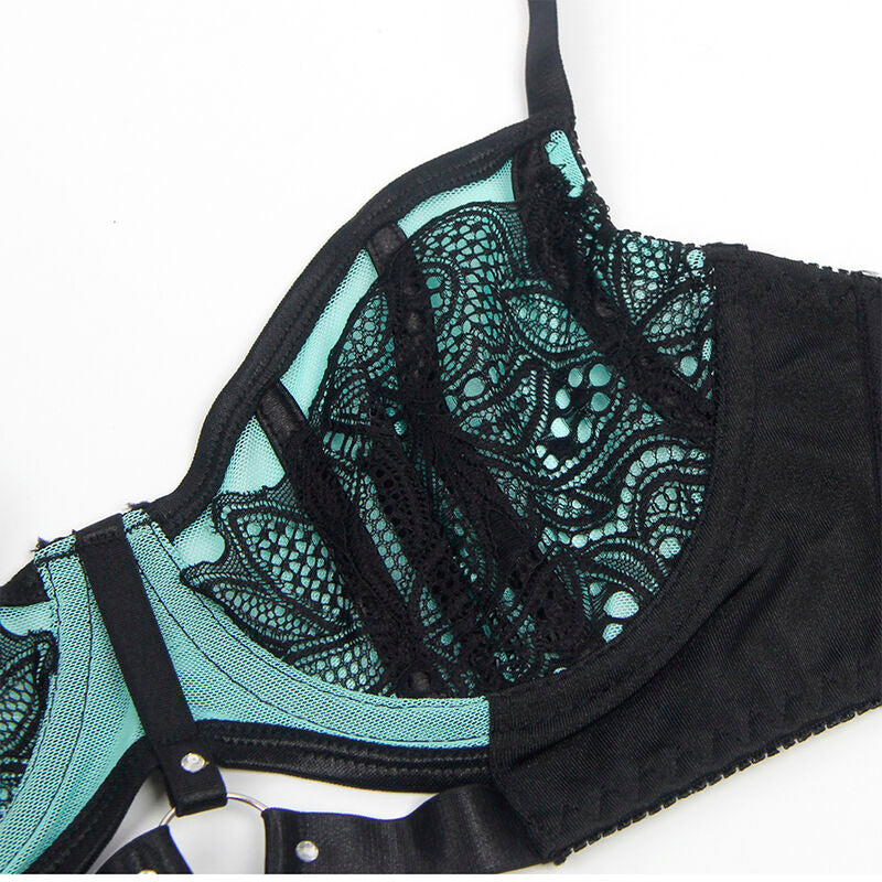 SUBBLIME - 955557 REGGISENO IN VERNICE VERDE CON CERNIERA S/M