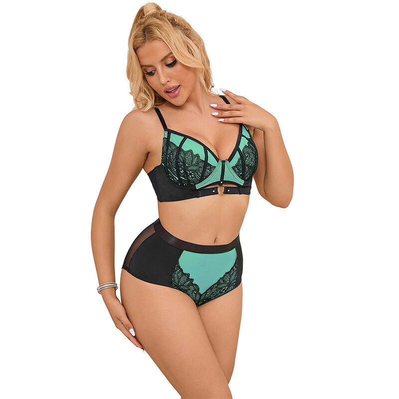 SUBBLIME - 955557 REGGISENO IN VERNICE VERDE CON CERNIERA S/M