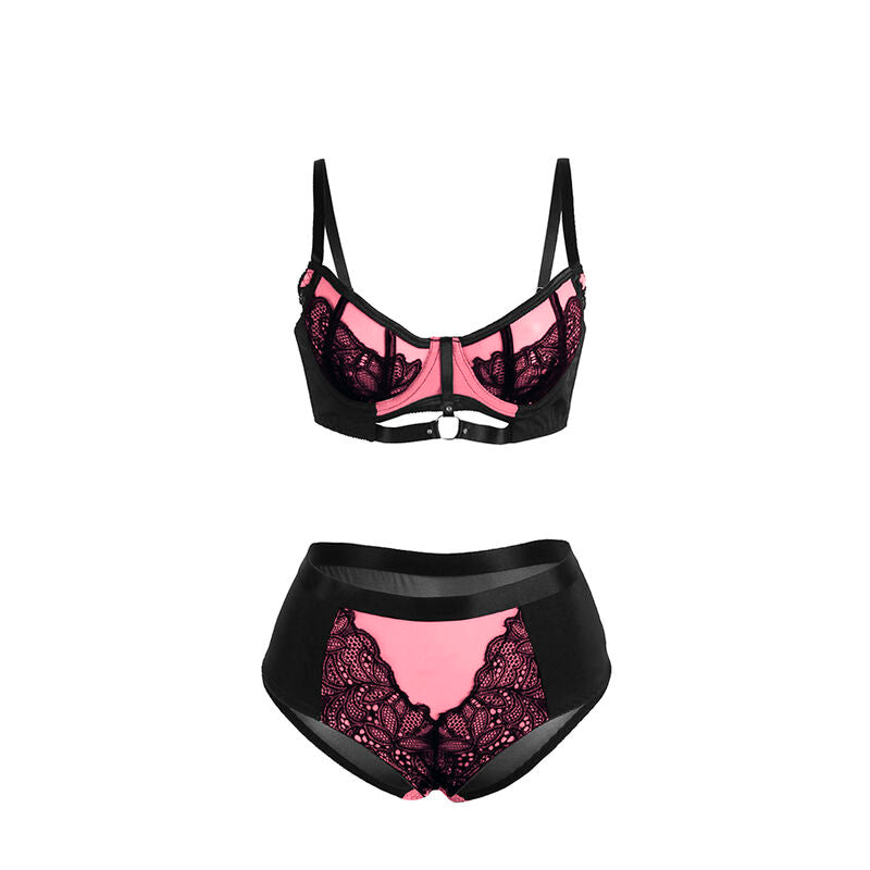 SUBBLIME - 955571 REGGISENO IN VERNICE ROSA CON CERNIERA E RETE S/M