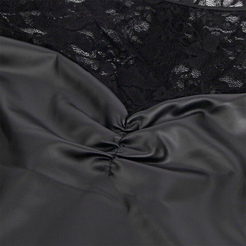 SUBBLIME - 955601 ABITO A MANICHE LUNGHE CON PIZZO NERO L/XL