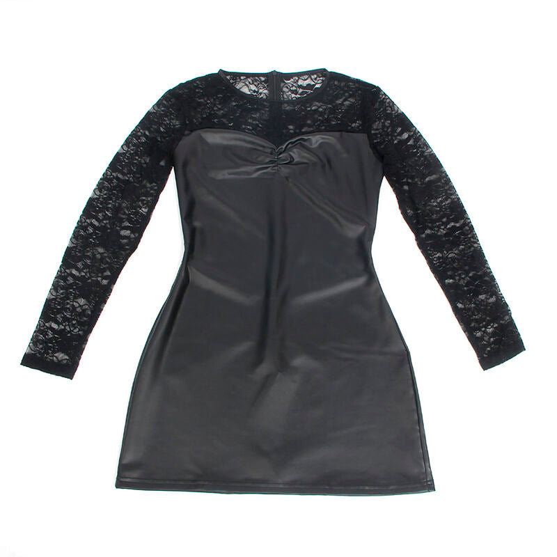 SUBBLIME - 955601 ABITO A MANICHE LUNGHE CON PIZZO NERO L/XL