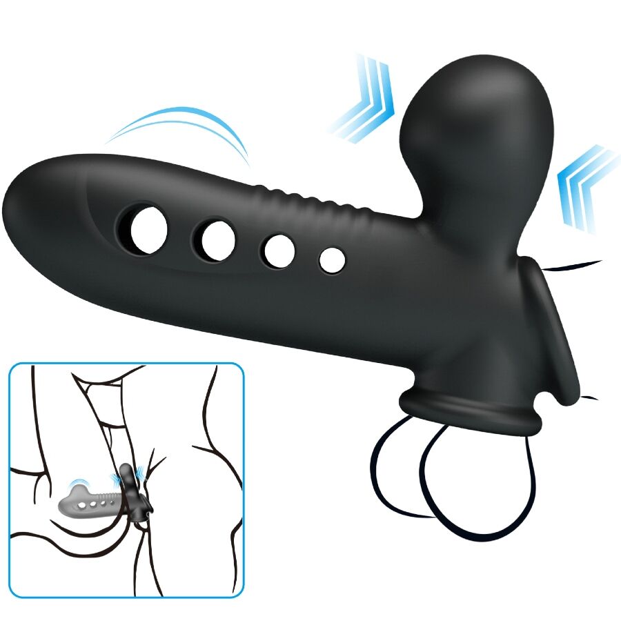 PRETTY LOVE - GUAINA PER PENE A FORMA DI GRU CON AIRBAG NERO