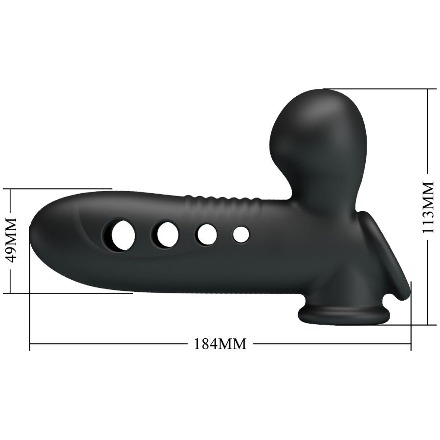 PRETTY LOVE - GUAINA PER PENE A FORMA DI GRU CON AIRBAG NERO