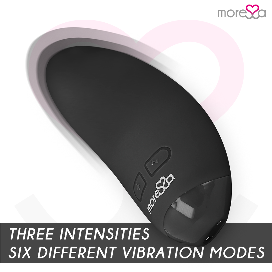 Blossom Mini Vibratore in Silicone Nero 7,8 cm – 6 Modalità – MORESSA