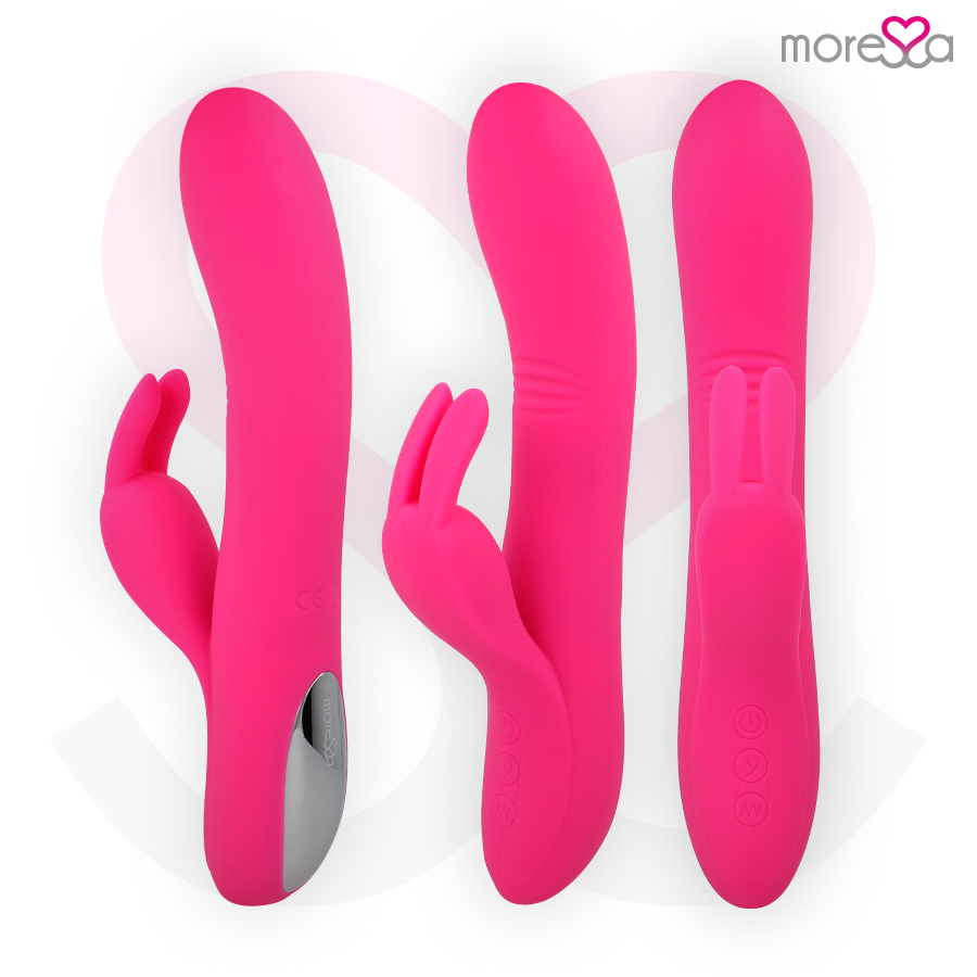 Vibratore in silicone a doppio motore Ethan Waving Rabbit 20,5 cm – MORESSA