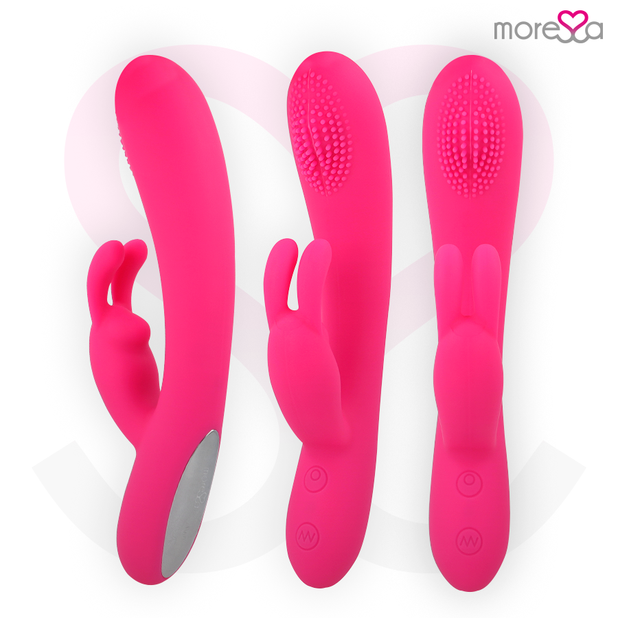 Vibratore ricaricabile in silicone Gino Premium – 19 cm – MORESSA
