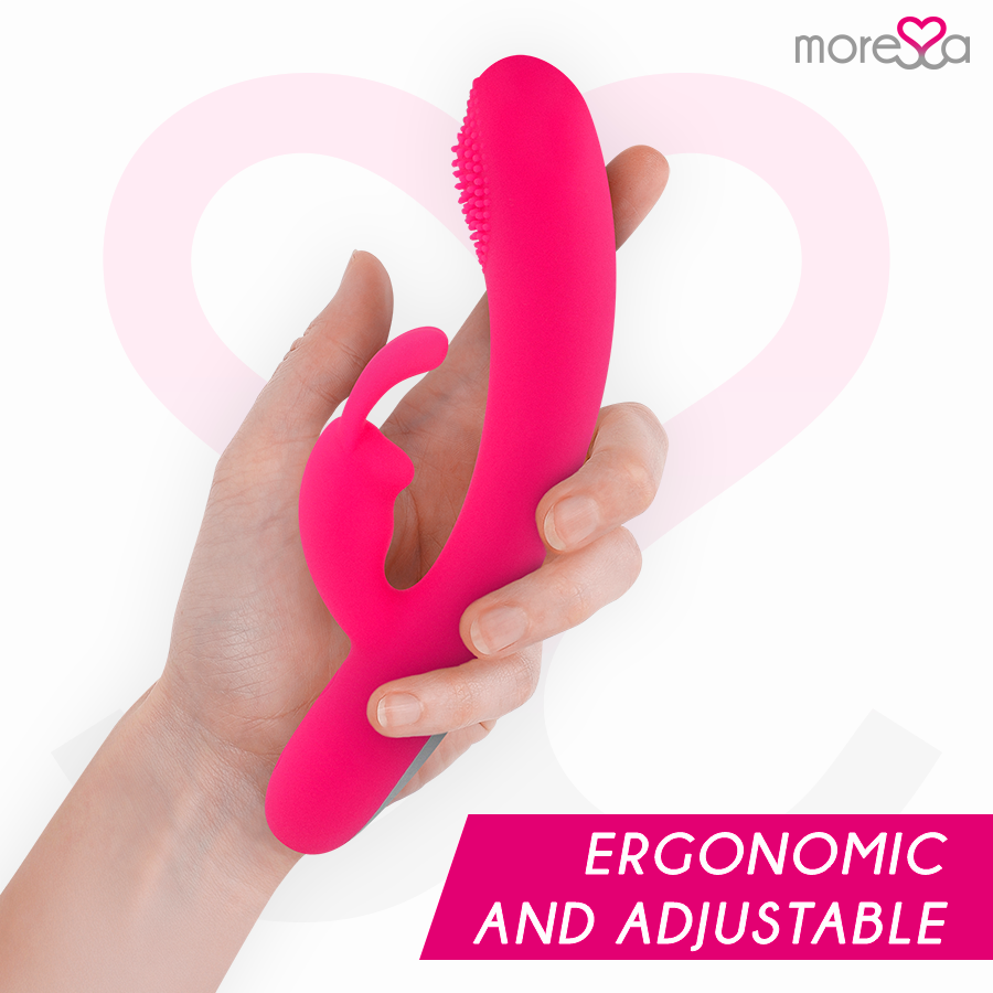 Vibratore ricaricabile in silicone Gino Premium – 19 cm – MORESSA