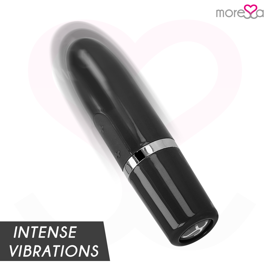IVY Travel Lipstick Vibrator Nero - 9,0 cm x 2,2 cm - Moressa