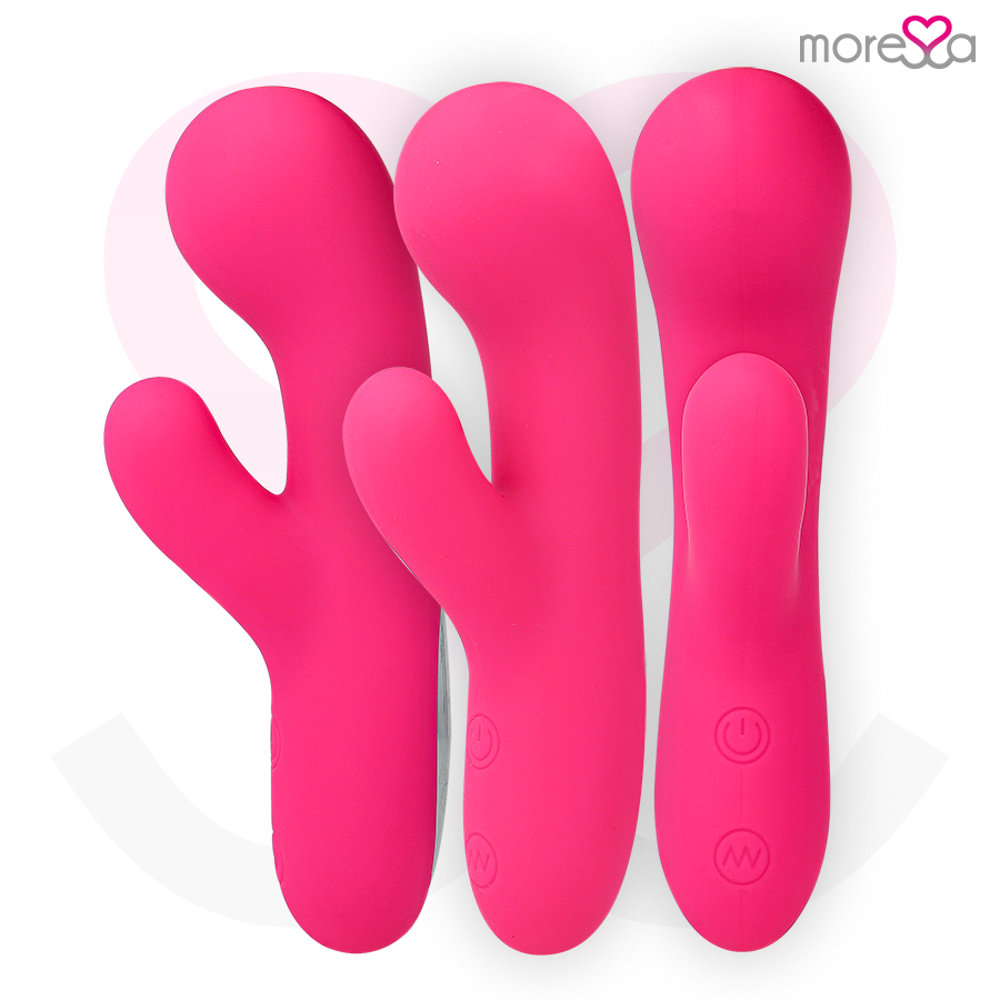 Vibratore a coniglio Jerry Premium in silicone a doppio motore - MORESSA