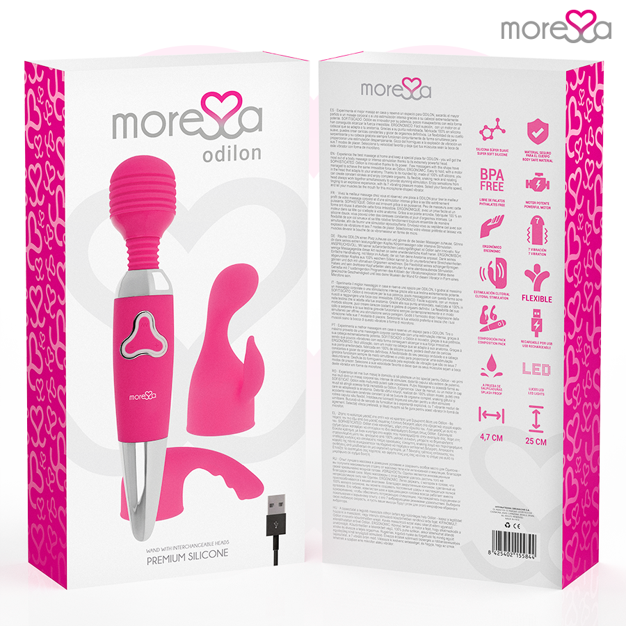 Vibratore ricaricabile in silicone premium – Odilon – MORESSA