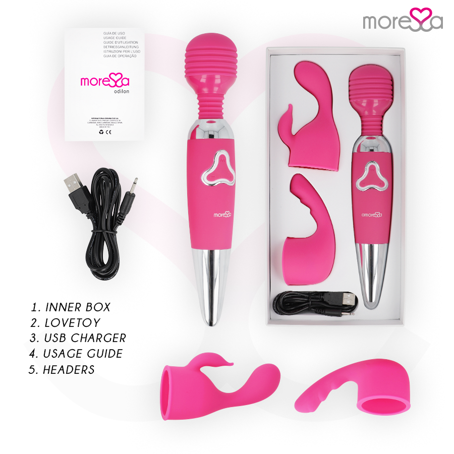 Vibratore ricaricabile in silicone premium – Odilon – MORESSA