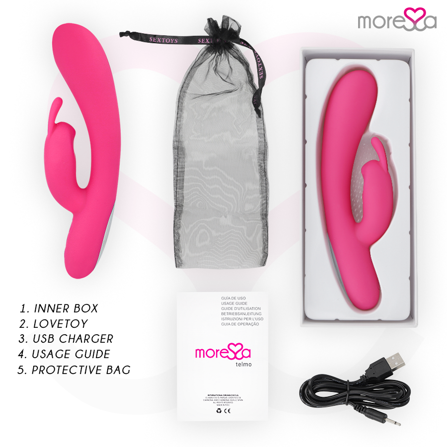 Telmo – Vibratore Rabbit con stimolazione del clitoride e del punto G