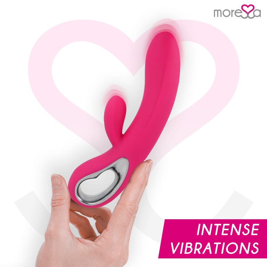 Vibratore Rabbit in Silicone Troy – 20 cm – MORESSA (Ricaricabile)
