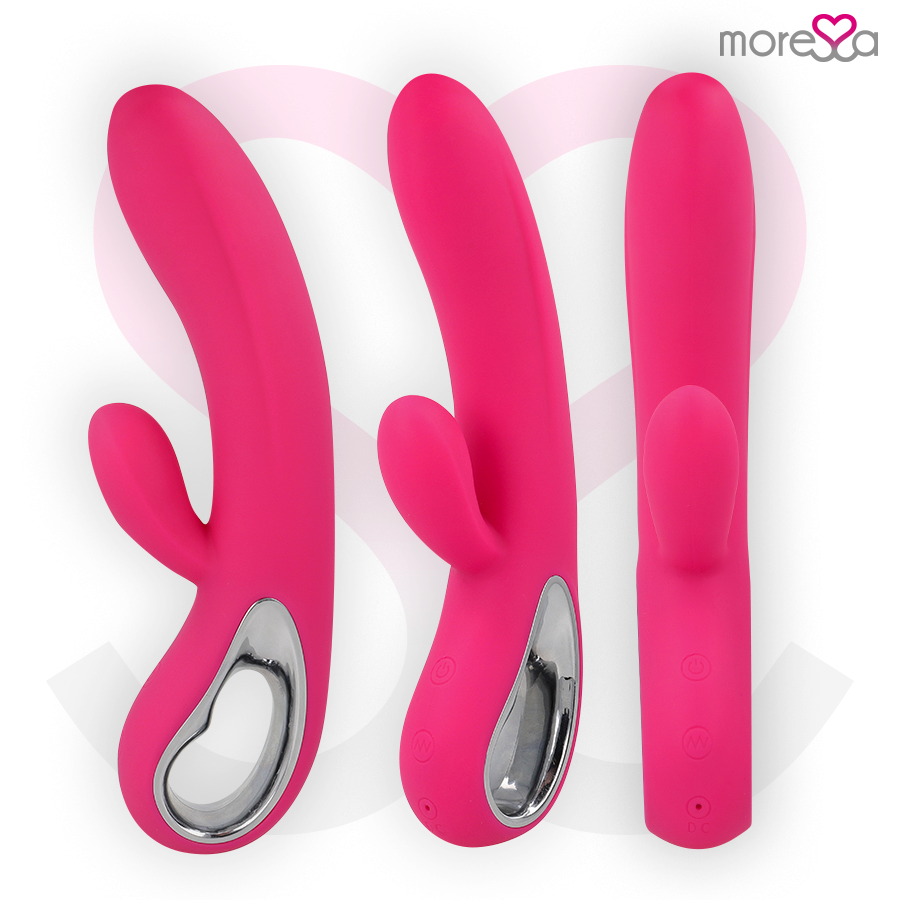 Vibratore Rabbit in Silicone Troy – 20 cm – MORESSA (Ricaricabile)