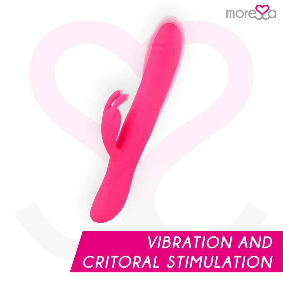 Warren Rolling Rabbit – Vibratore ricaricabile in silicone – 25,5 cm – MORESSA