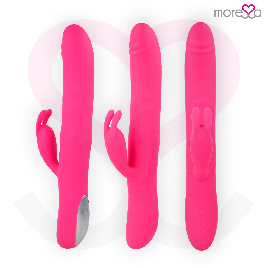 Warren Rolling Rabbit – Vibratore ricaricabile in silicone – 25,5 cm – MORESSA