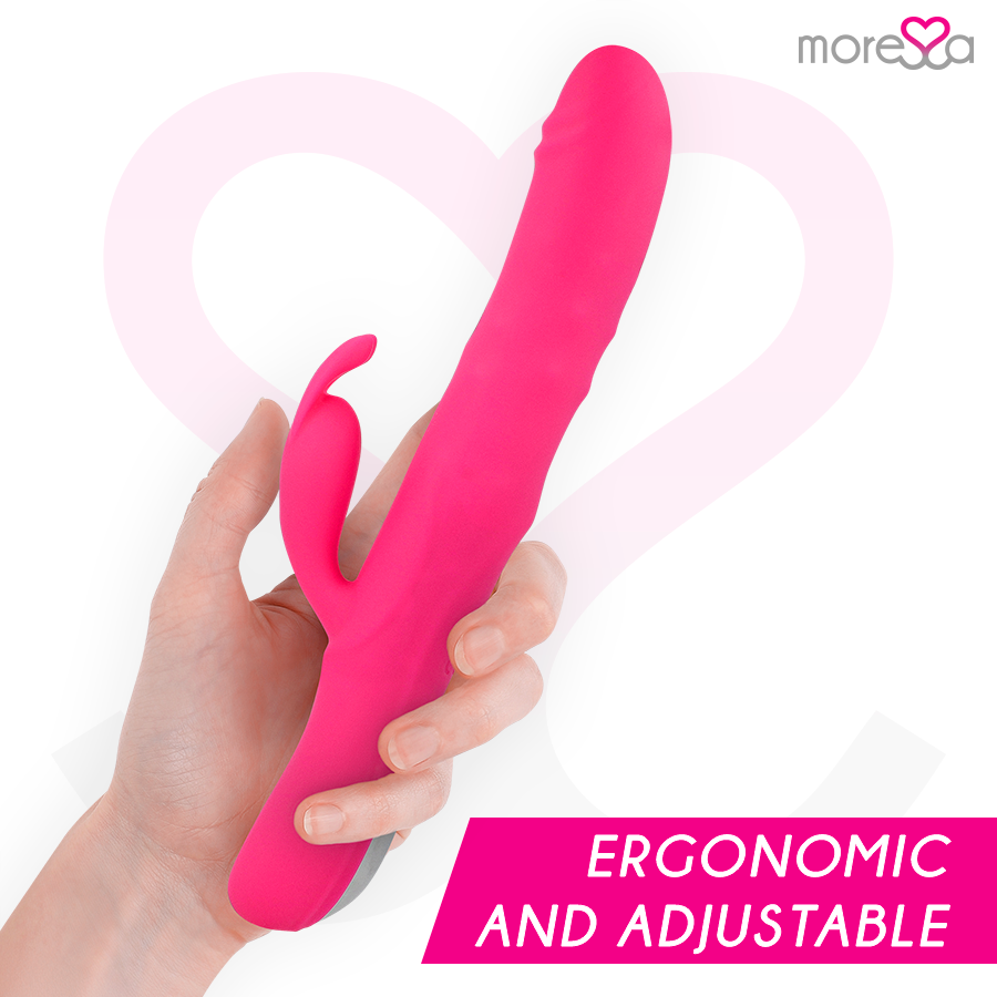 Warren Rolling Rabbit – Vibratore ricaricabile in silicone – 25,5 cm – MORESSA