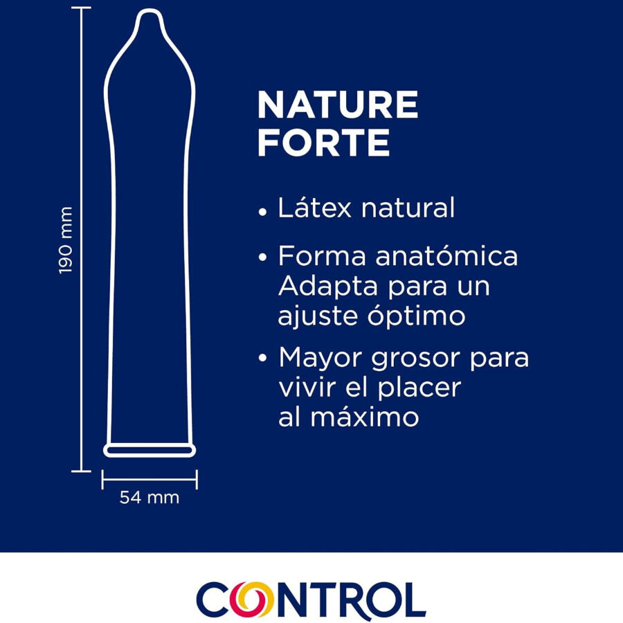 Preservativi spermicidi CONTROL Nature Forte - 54 mm - 144 unità