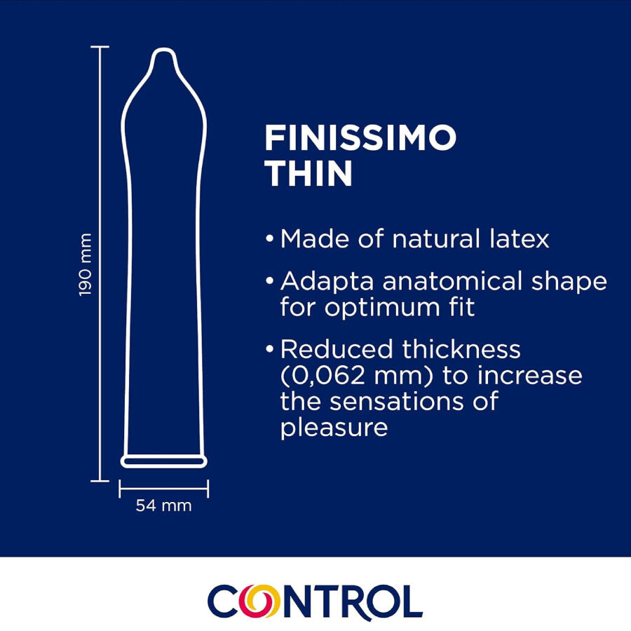 Preservativi Control Finissimo Adapta Senso 54 mm | 144 unità