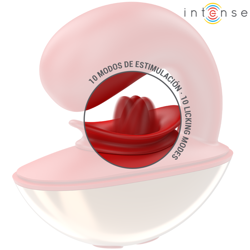 Vibratore per coppie a forma di U Mariah, rosso – 10 modalità – Impermeabile – INTENSO