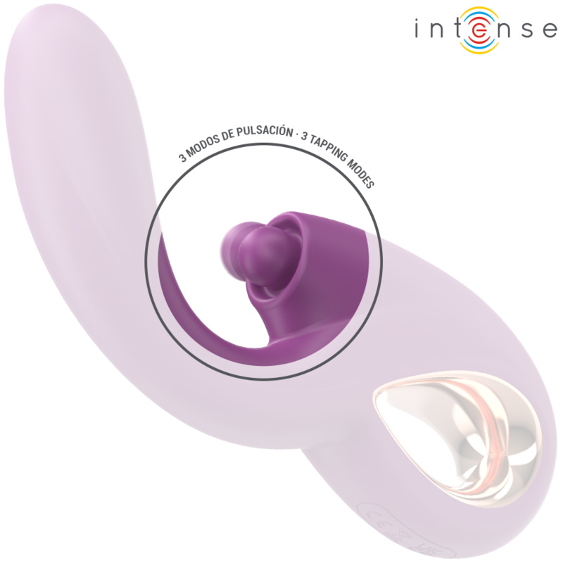 INTENSE - LALI VIBRATORE MULTIFUNZIONE PUNTO G TAPPING &amp; THRUST &amp; VIBRATION VIOLA