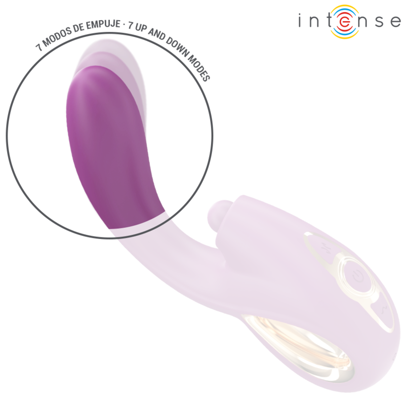 INTENSE - LALI VIBRATORE MULTIFUNZIONE PUNTO G TAPPING &amp; THRUST &amp; VIBRATION VIOLA