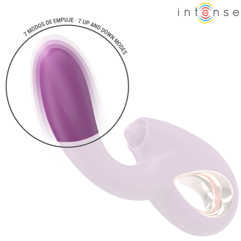 INTENSE - LALI VIBRATORE MULTIFUNZIONE PUNTO G TAPPING &amp; THRUST &amp; VIBRATION VIOLA